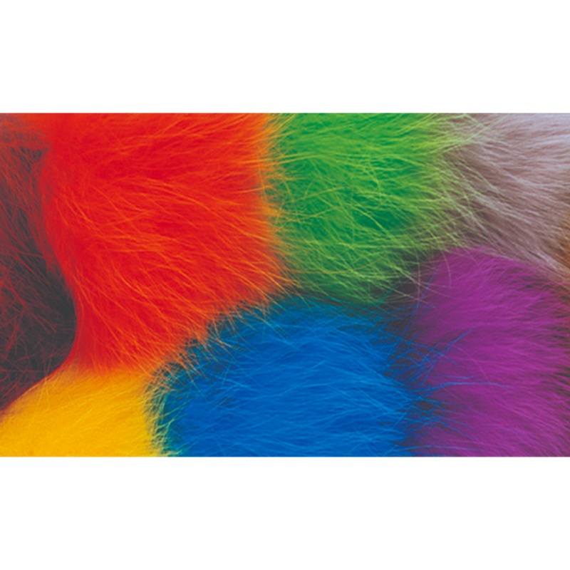 Wapsi Arctic Fox Fur|Black (AF100)|Fl. Chartreuse (AF509)|Light Olive (AF060)|Shad Gray (AF137)|Tan (AF041)|White (AF001)|Yellow (AF006)|Orange (AF012)|Brown (AF047)|Red (AF056)|Highlander Green (AF066)|Kingfisher Blue (AF086)|Olive (AF089)|Purple (AF092)