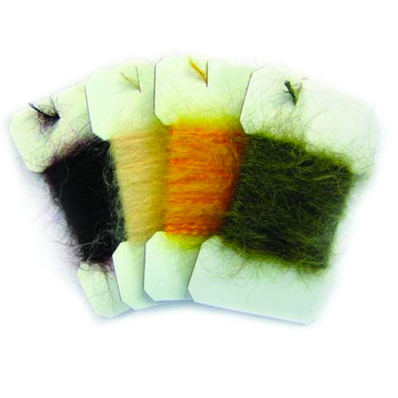 Wapsi Leech Yarn|Black (LY100)|Brown (LY047)|Olive (LY089)|Purple (LY092)|Rusty Brown (LY051)|Light Tan (LY002)|Flesh (LY276)|Sculpin Olive (LY141)|Tan (LY041)