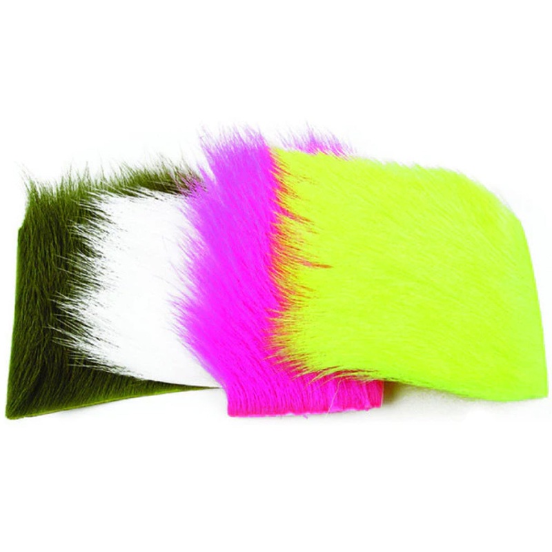 Calf Body Hair|Dun (CB029)|Fl. Pink (CB510)|Fl. Orange (CB503)|White (CB001)