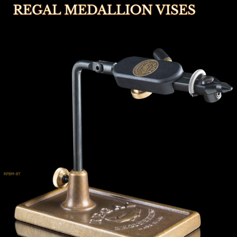 Regal Medallion Series Vise|Black Midge Jaw with Aluminum Pocket Base RPPM-20|Black Regular Jaw with Bronze Pocket Base (RPBR-10P)|Black Hook Jaws with Bronze Pocket Base (RPBH-60P)|Black Regular Jaw with Aluminum Pocket Base (RPPR-22)|Black Hook Head wit