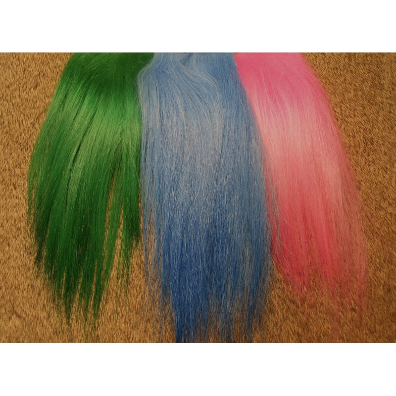 Cashmere Goat Streamer Hair|Fl. Hot Pink (CG74A)|Claret (CG31A)|Fl. Orange (CG71)|Chartreuse (CG72)|Orange (CG32)|Yellow (CG12)|Brown (CG23)|Black (CG33)|Olive (CG4)|White (CG40)|Blue (CG81)|FL Yellow (CG76)|Light Blue (CG77)|Pink CG-74