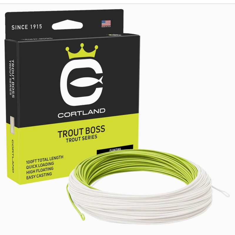 Cortland Trout Boss Fly Line|WF3|WF5|Green/Yellow|Chartreuse/White