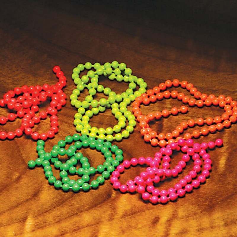 Flourescent Bead Chain|Medium – Flourescent Red (FBC 139)|Medium – Flourescent Chartreuse (FBC 127)|Medium – Flourescent Orange (FBC 137)|Medium – Flourescent Pink (FBC 138)|Medium – Flourescent Green (FBC 132)