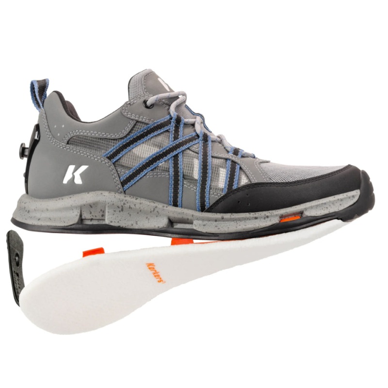 Korkers All Axis Wading Shoe|Felt|9|10|11|12|8|13|14|Charcoal|Green