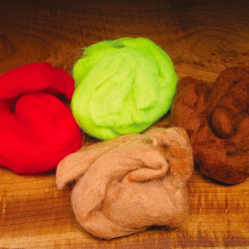 Wapsi Sculpin Wool|Rust (LW153)|Ginger (LW042)|Yellow (LW006)|Orange (LW012)|Tan (LW041)|Brown (LW047)|Black (LW100)|Sculpin Olive (LW141)|Natural White (LW201)|Cream (LW002)|Red (LW056)|Light Olive (LW060)|Shad Gray (LW137)|Fl Chartreuse (LW509)|Fl Pink