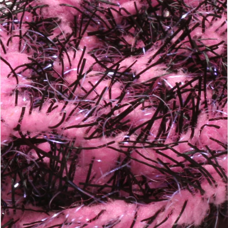 Black Legged Squishenille|Medium – Fl Hot Pink Core (BSQM 138)