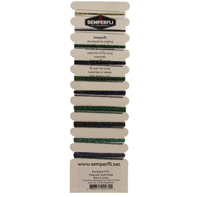 Semperfli Peacock Quill Substitute Multicard