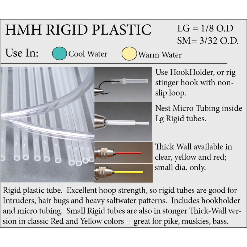 HMH Rigid Tubes|Large – 1/8″ OD|Small – 3/32″ OD