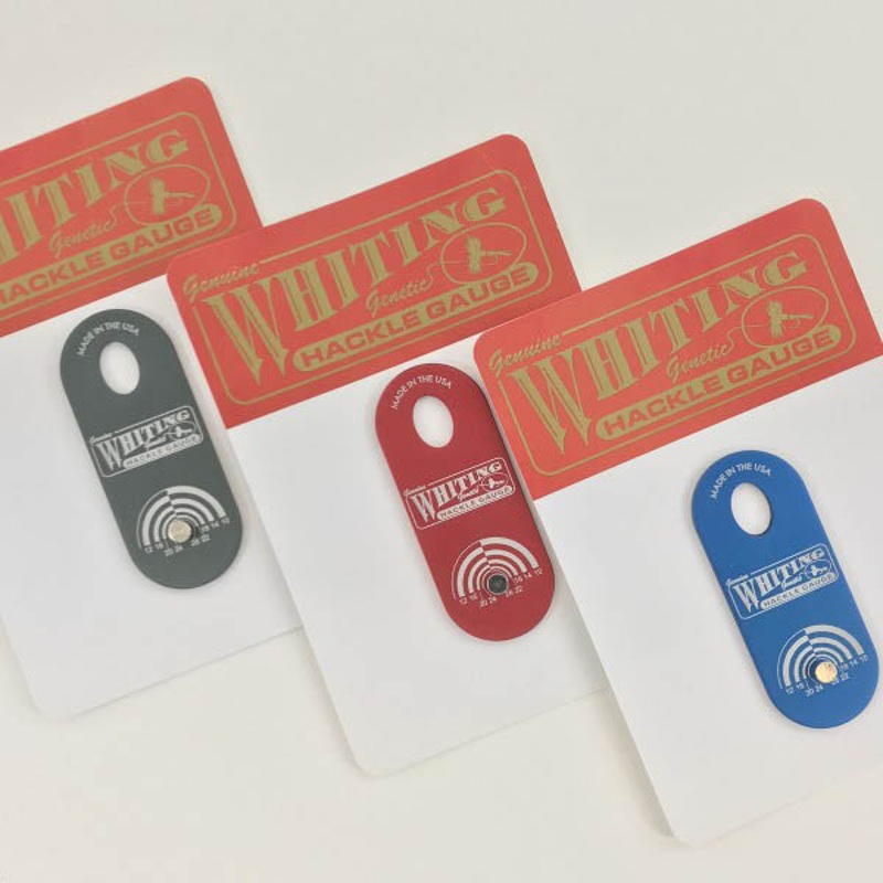 Whiting Hackle Gauge|Blue|Ruby|Slate