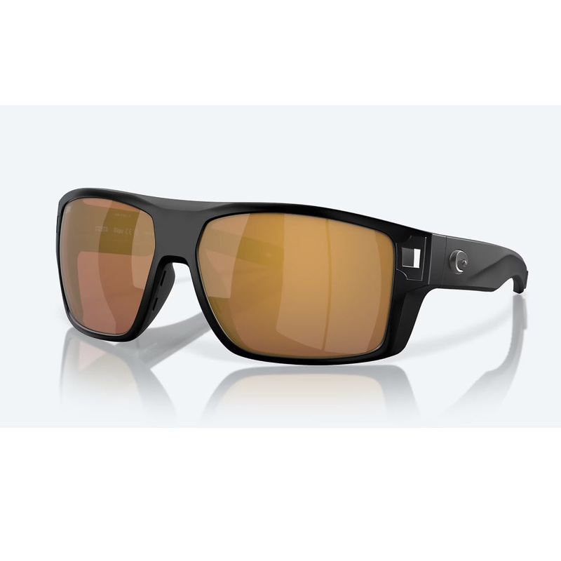 Costa Diego Sunglasses|Matte Black|Gold Mirror 580G