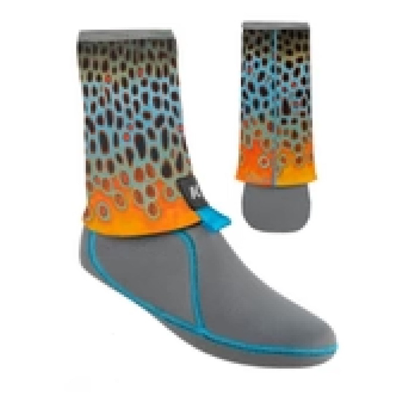 Deyoung Brown Flank I-Drain Neoprene Guard Socks 3.5mm