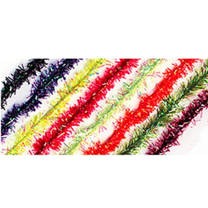 Pearl Chenille|Medium – Purple (CP2092)|Medium – Orange (CP2012)|Medium – Fl Chartreuse (CP2509)|Medium – Fl Pink (CP2510)|Medium – Black (CP2100)|Medium – Pearl (CP2253)