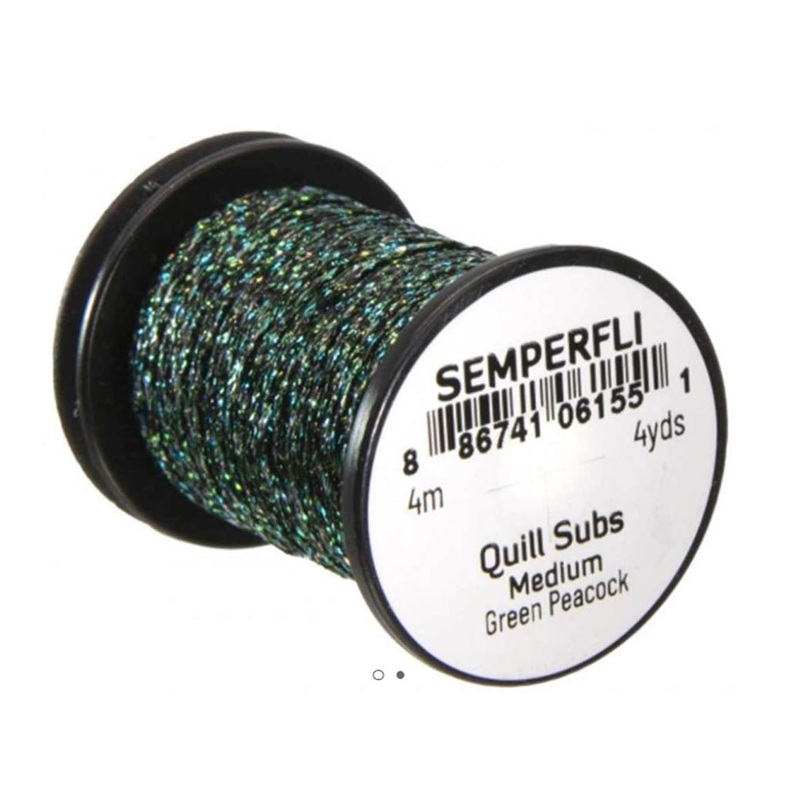 Semperfli Quill Subs|Green Peacock|Small|Medium