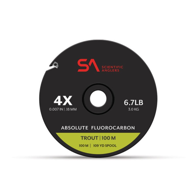 Absolute Fluorocarbon Trout Tippet 100m–Scientific Anglers