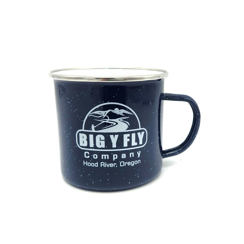 Big Y Campfire Enamel Mug|Navy Blue