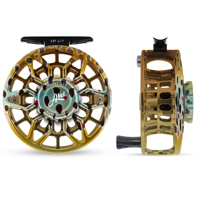 Abel SDF 6/7 Fly Reel – Ported Native Brown / Native Brown Drag Knob & Ebony Handle