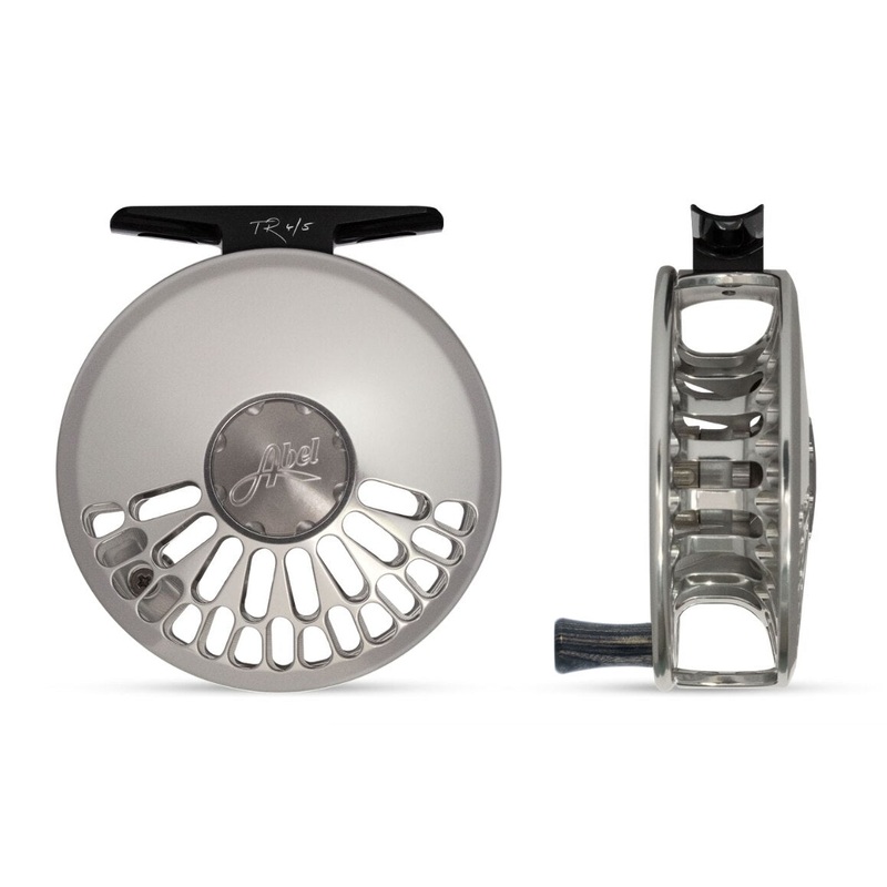 Abel TR 4/5 Fly Reel – Platinum with Ebony Handle
