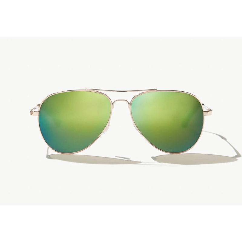 Bajo Soldado Sunglasses – Rose Gold Satin Frame / Green Mirror Glass Lens