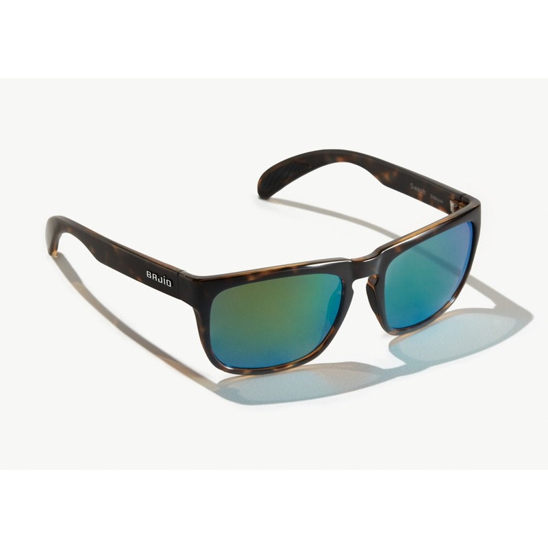 Bajo Swash Sunglasses – Matte Black Frame / Green Mirror Glass Lens