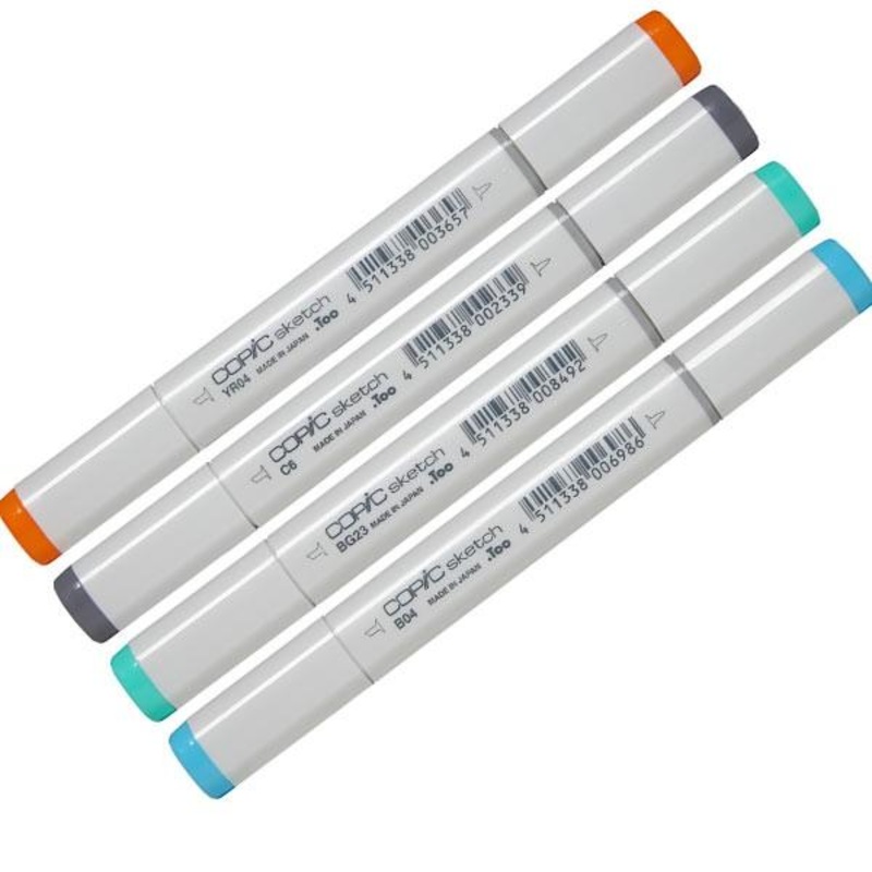 Copic Sketch Markers|Dark Olive|Light Dun|Orange|Purple|Red|Green|Olive|Copper Brown