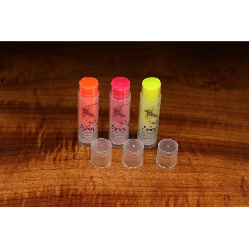 Hareline Sighting Leader Wax|Black|Fluorescent Green|Fluorescent Orange|Fluorescent Pink|Fluorescent Yellow