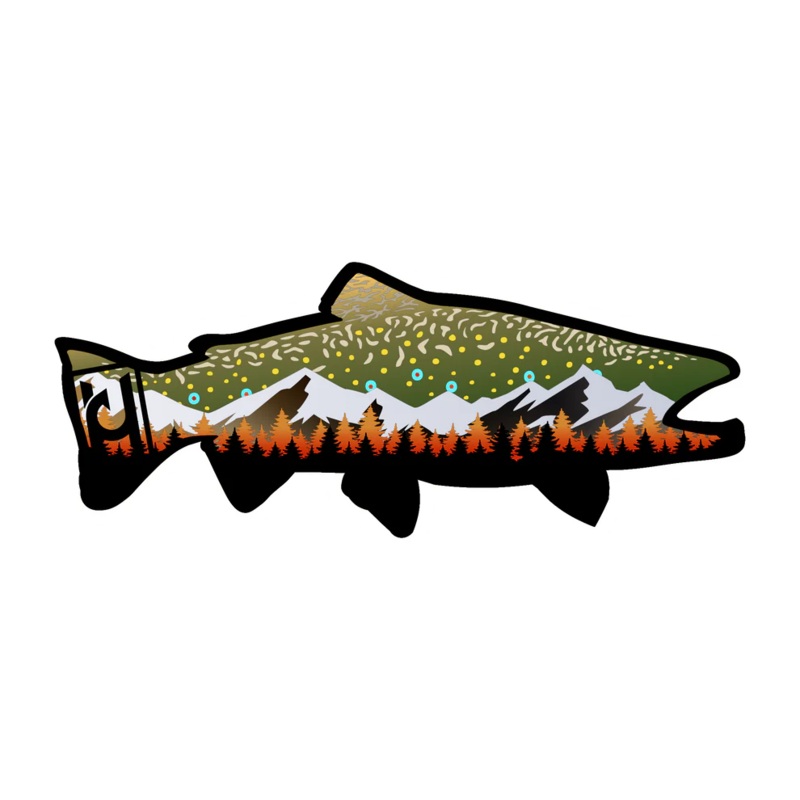 Hooked Design – Brook Trout Sticker