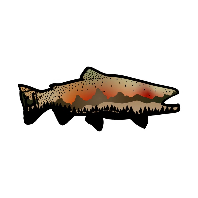 Hooked Design – Cutthroat Trout Sticker