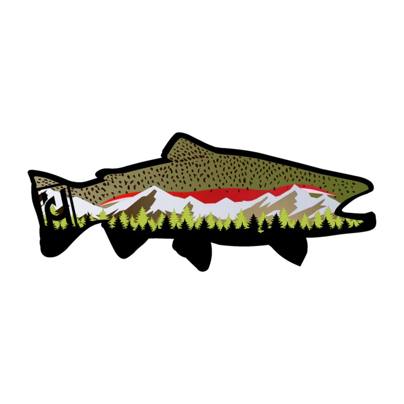 Hooked Design – Rainbow Trout Sticker