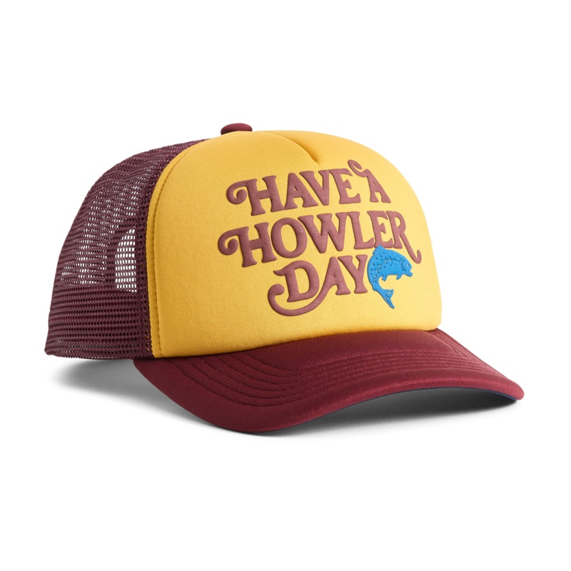 Howler Brothers Foam Dome – Have a Howler Day : Gold / Maroon