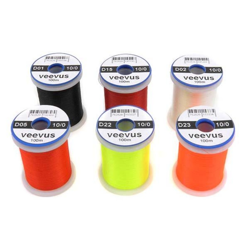 Veevus Thread 10/0|Brown|Light Cahill|Olive|Rusty Brown|Sunburst Yellow|Black|Red|White