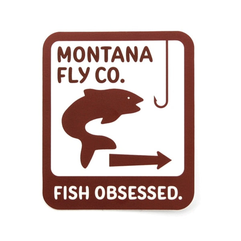 Montana Fly Company – Rectangle Sticker – MT Fishing Access (3in. X 4in.)
