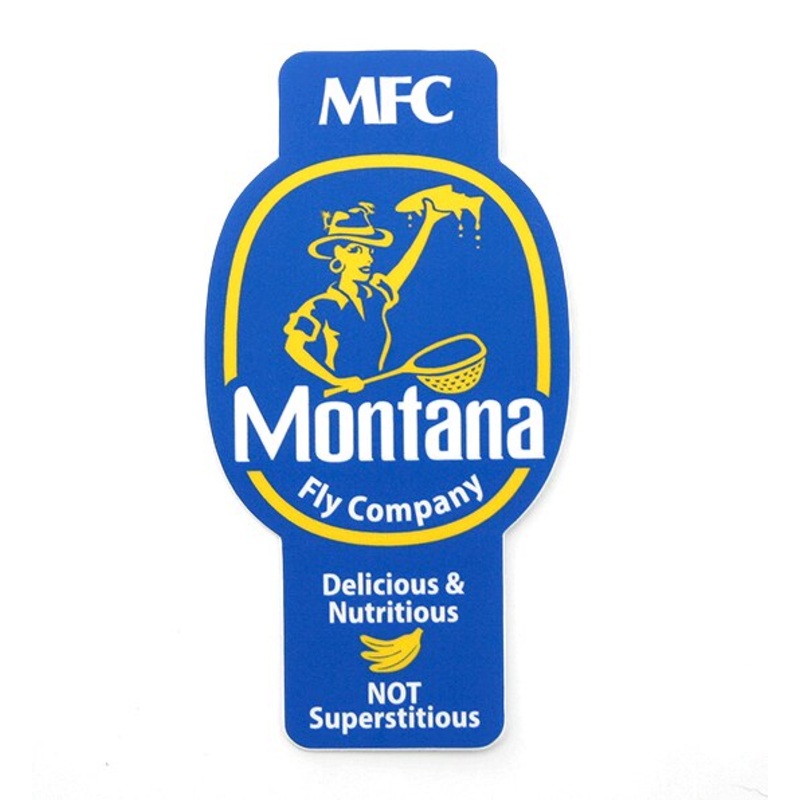 Montana Fly Company – Signature Sticker – Bananas (3in. X 5in.)