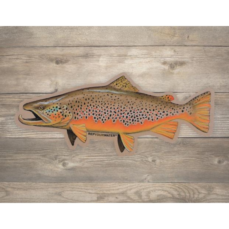 Rep Your Water Big Dog Brown Artist’s Reserve Sticker