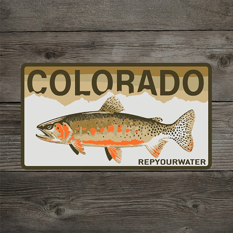 Rep Your Water Colorado Greenback Sticker