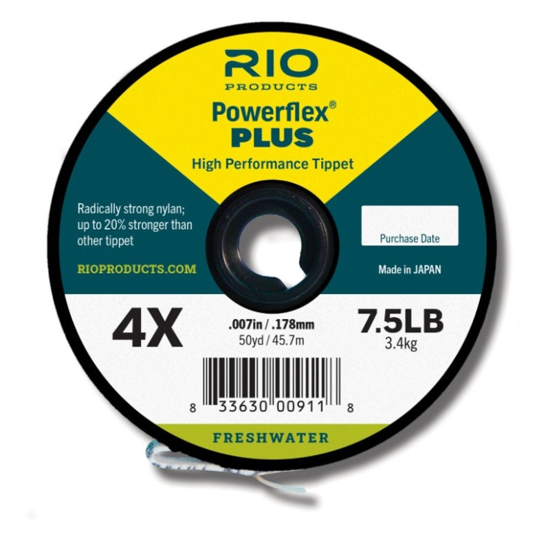 Rio Powerflex Plus Tippet|0X|1X|2X|3X|4X|5X|6X|7X