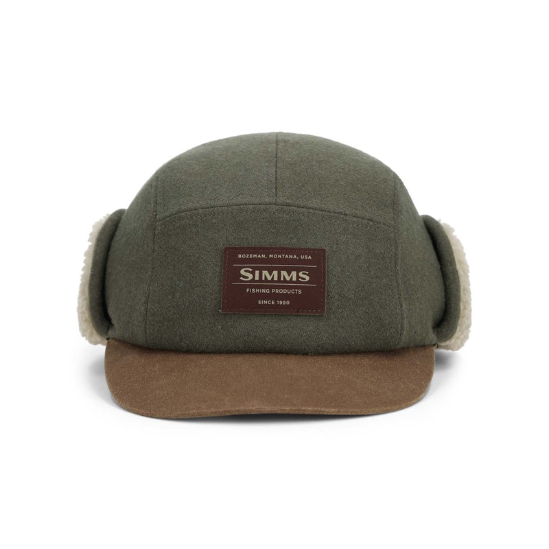 Simms Coldweather Cap|Loden|Red Buffalo Plaid|L/XL|S/M