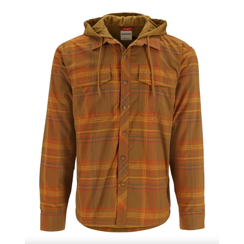 Simms Men’s Coldweather Hoody|Bronzeback Neo Plaid|Gunmetal Neo Plaid|Stone Neo Plaid|Large|Medium|XL|XXL