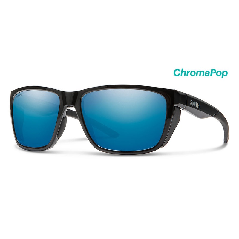 Smith Longfin Sunglasses – Black/ChromaPop Polarized Blue Mirror