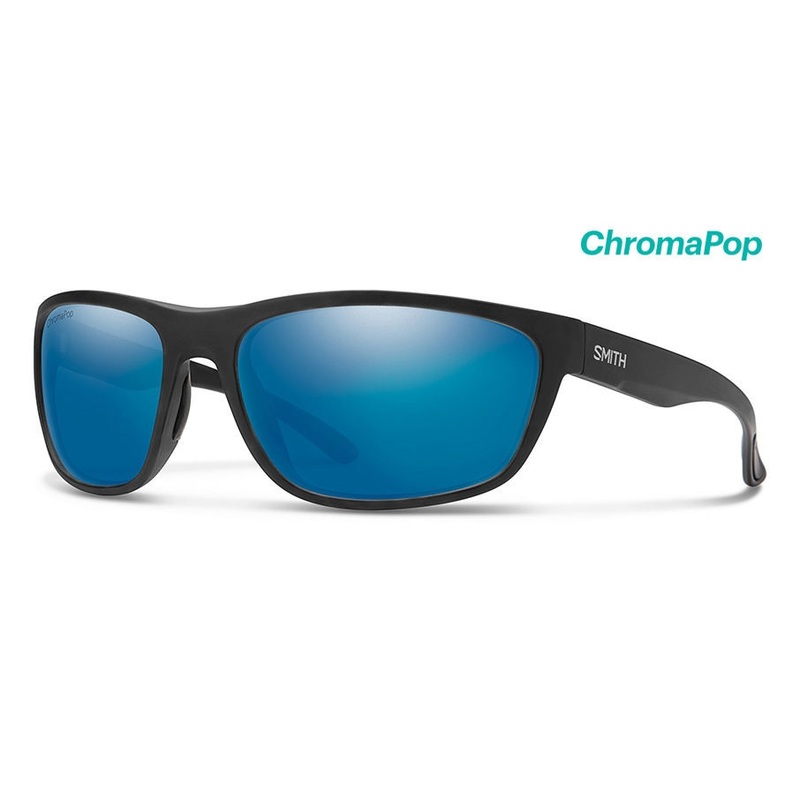 Smith Redding Sunglasses – Matte Black / ChromaPop Glass Polarized Blue Mirror