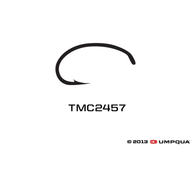 Tiemco TMC 2457 Caddis Pupa / Scud Hooks – 100 Pack