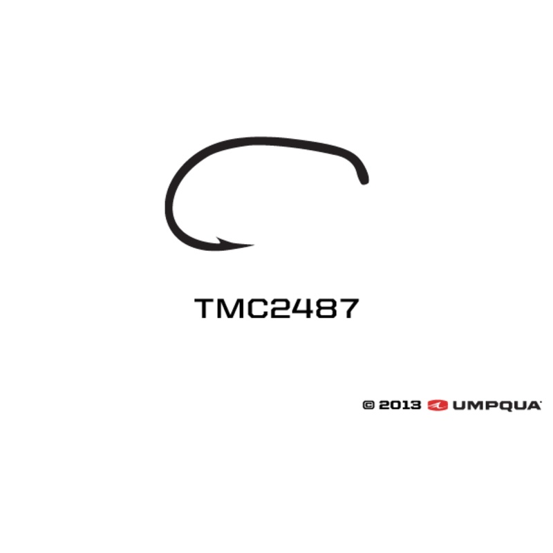 Tiemco TMC 2487 Curved Nymph Hooks – 100 Pack
