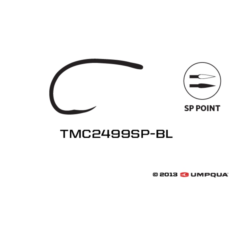 Tiemco TMC 2499SP-BL Super Point, Barbless Egg/Pupa Hooks – 25 Pack