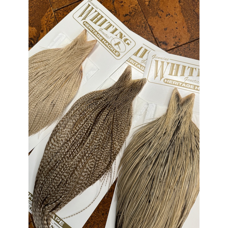 Whiting Farms Heritage Hackle Rooster Dry Fly Cape – Grade 1