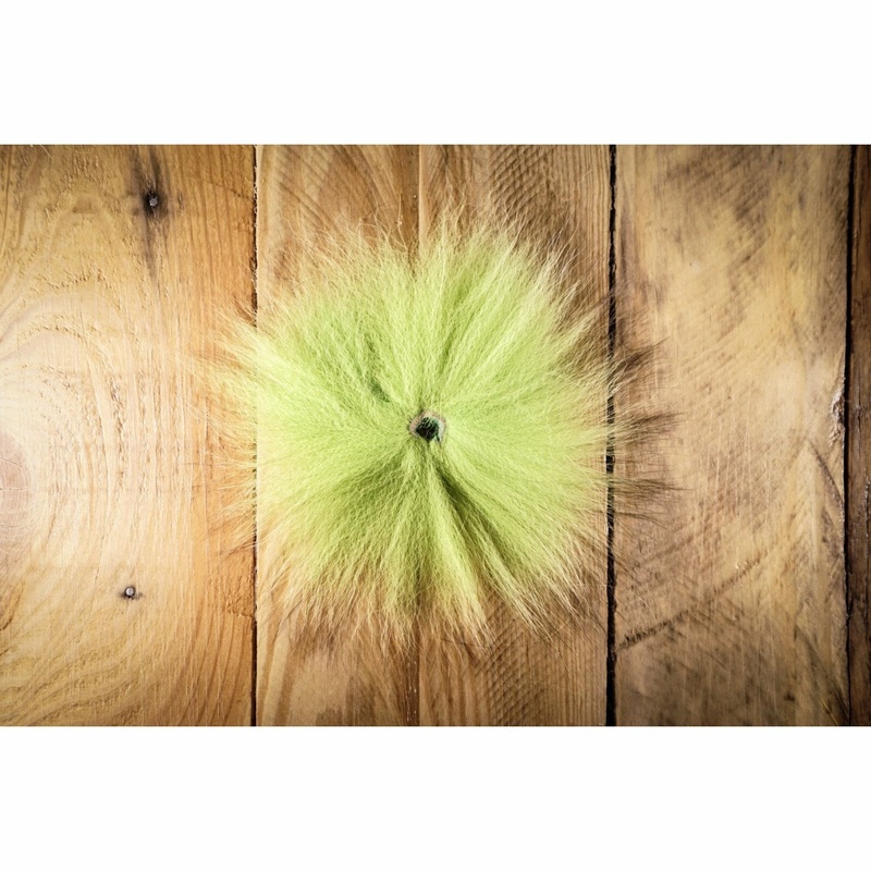 Arctic Fox Tail Hair – Chartreuse