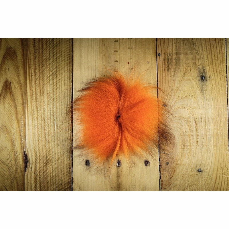 Arctic Fox Tail Hair – Hot Orange