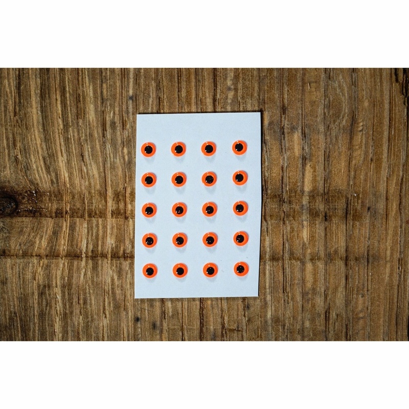 Fluorescent Fly Eyes – 1/8 3mm Orange