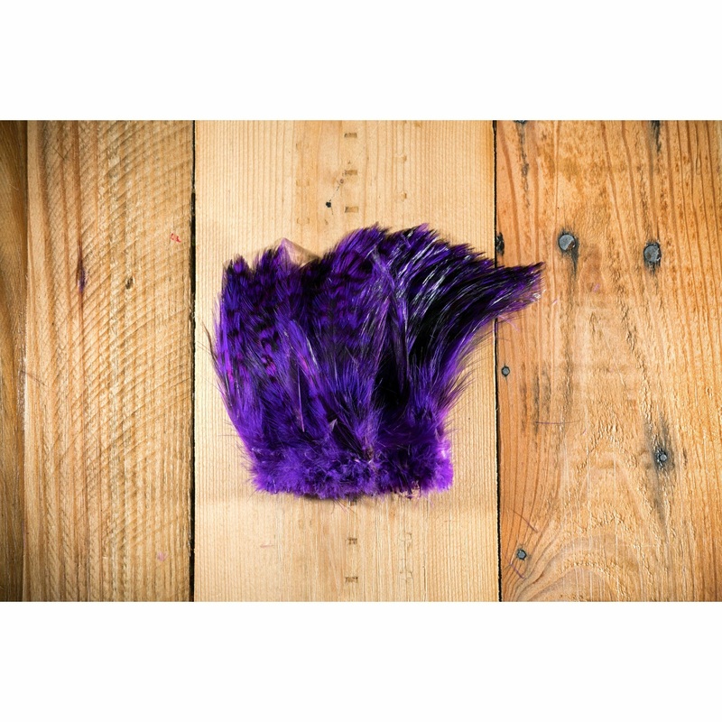 Barred Strung Neck Hackle – Purple