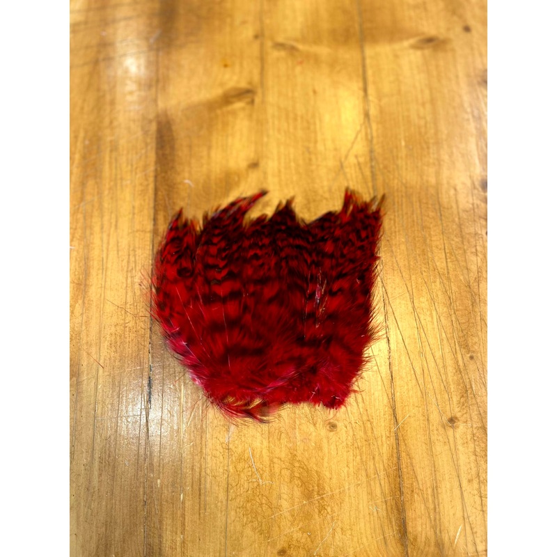 Barred Strung Neck Hackle – Red