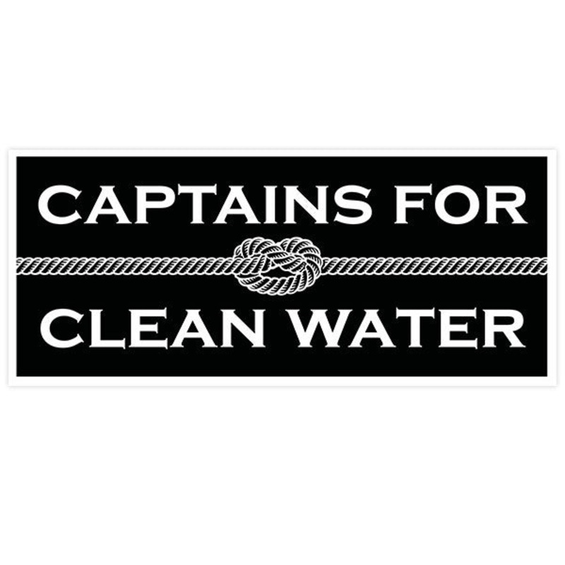 Captains for Clean Water – Sticker (Black)
