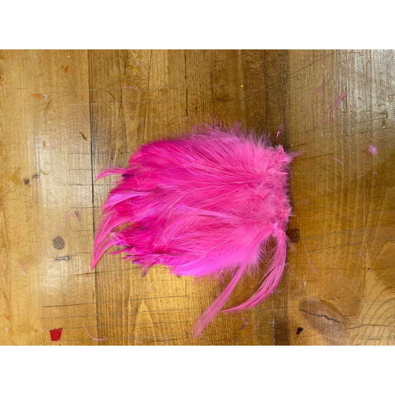 Strung Neck Hackle – Fl Pink